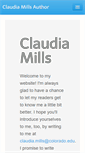 Mobile Screenshot of claudiamillsauthor.com