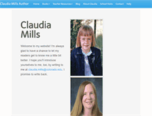 Tablet Screenshot of claudiamillsauthor.com